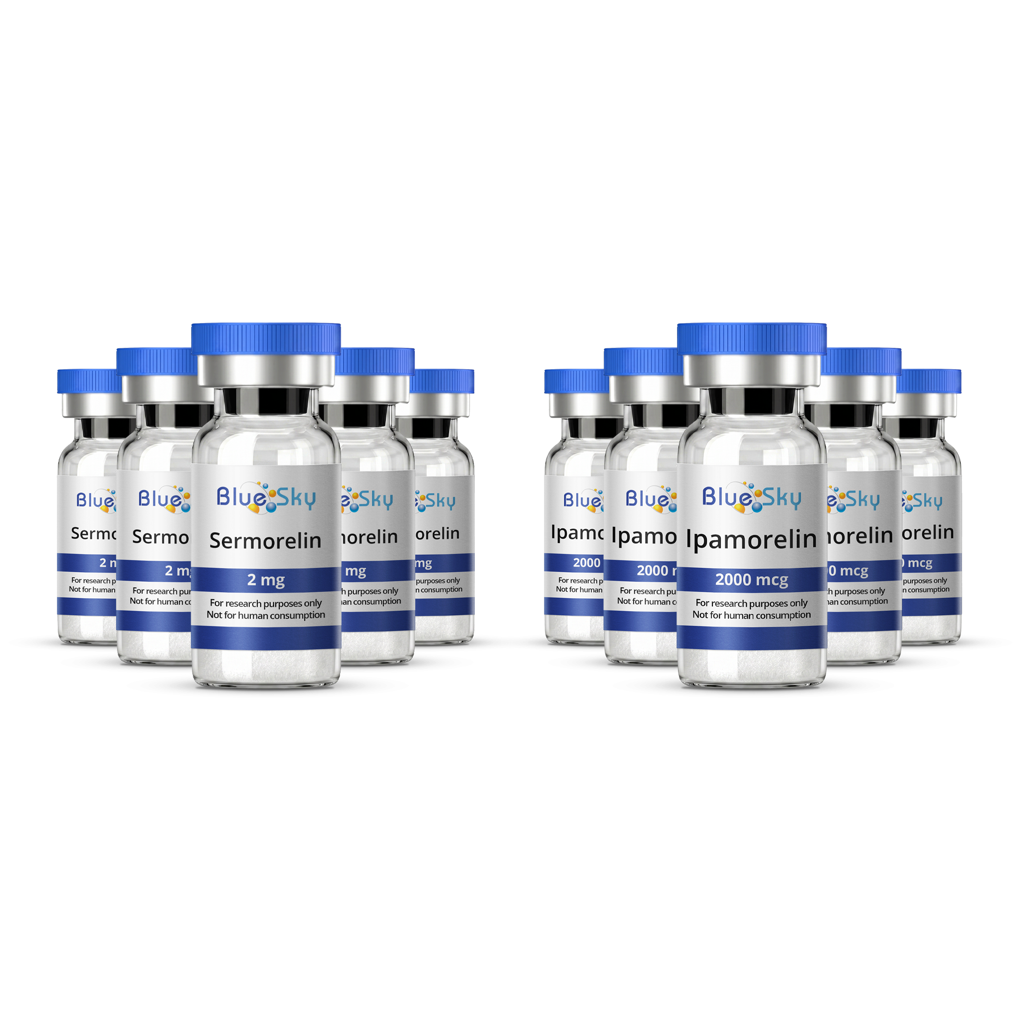 Bundle (Sermorelin 2mg x5 + Ipamorelin 2mg x5)